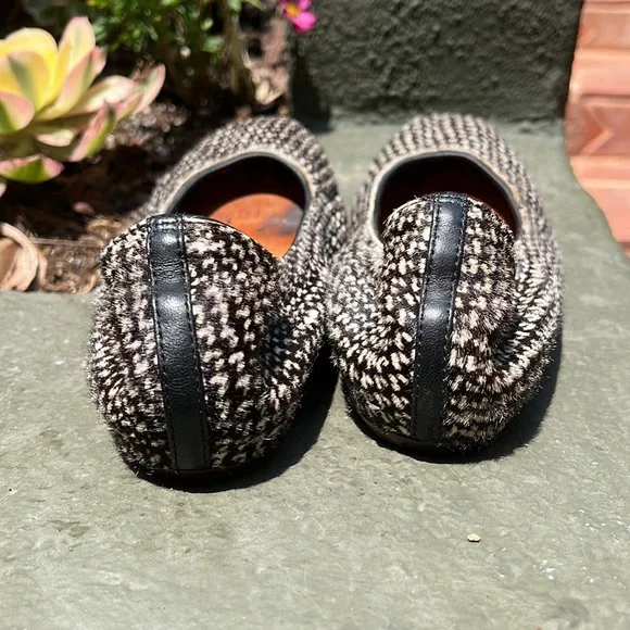 Lanvin ballet flats size 38 black and white pattern - Picture 5 of 6